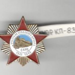 Знак нагрудный Участнику трудового фронта СКЖД. 1941-1945 гг.