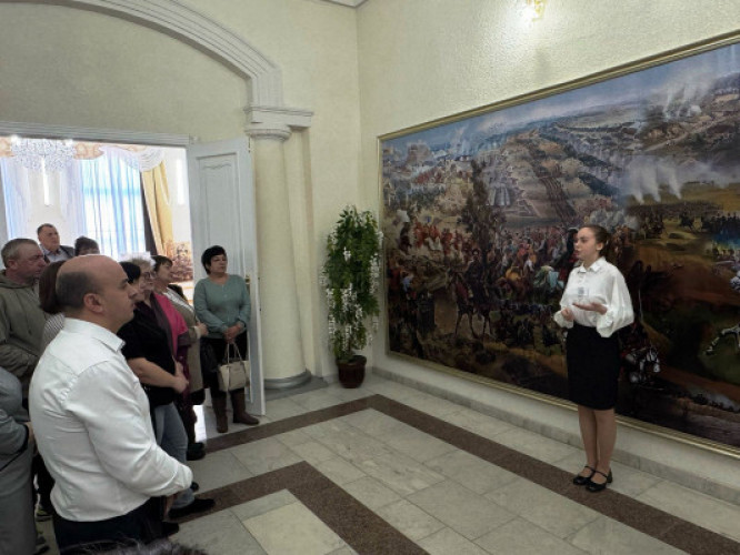 Открытие панорамы, посвященной Году Защитника Отечества.