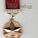 Знак нагрудный Молодой Гвардеец ХI пятилетки II степени